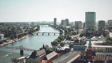 Skyline einer Stadt